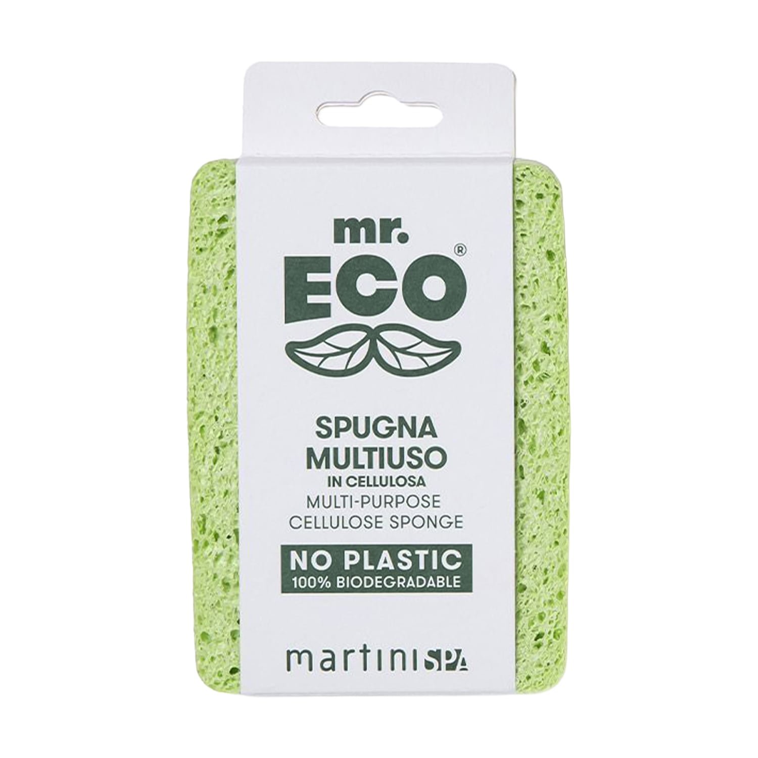 Багатофункціональна губка для прибирання MARTINI SPA Mr. Eco Multi-Purpose Cellulose Sponge, 1 шт